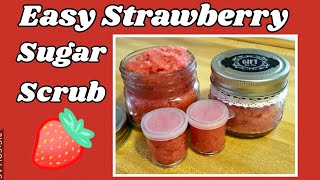 Strawberry Sugar ScrubDollar Tree DIY [upl. by Inaluahek]