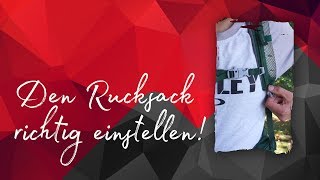 Den Wanderrucksack einstellen  so gehts [upl. by Siuraj353]