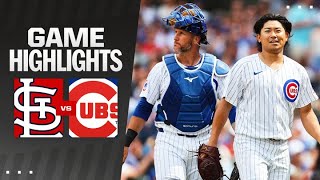 Cardinals vs Cubs Game Highlights 61524  MLB Highlights [upl. by Spancake]