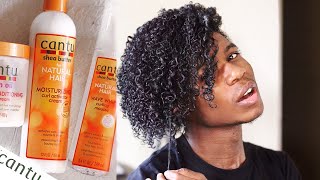 UMMM Is CANTU CANCELLED for 2018 CANTU NATURAL HAIR ROUTINE [upl. by Derfiniw]