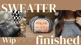 Quick amp Easy Beginner Sweater knittedsweater knittingpodcast [upl. by Anesor603]