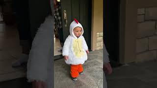 Baby goes trick or treating for the first time 😂funny baby toddlers halloween2024 hilarious [upl. by Atiuqa541]