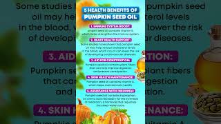 5 Health Benefits of Pumpkin Seed Oil [upl. by Knute181]