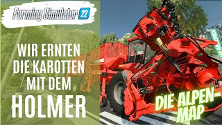 LS22 🚜 AlpenMap  Wir ERNTEN die KAROTTEN mit dem HOLMER 👍 75  NEUMINIBRUNN  Lets Play  PS5 [upl. by Bronwen696]