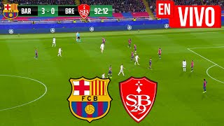 🔴 BARCELONA VS STADE BRESTOIS PARTIDO EN VIVO  CHAMPIONS LEAGUE  JUEGA LAMINE YAMAL FULL MATCH [upl. by Lorrie]