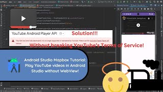 How to embed and play YouTube iframe videos in Android Studio [upl. by Jochebed]