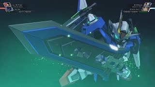 SD Gundam G Generation Cross Rays  00 Gundam and 00 Raiser Attacks [upl. by Telford]