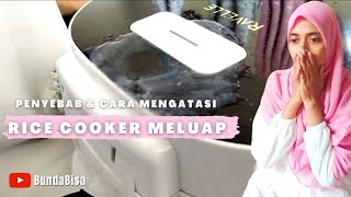 rice cooker digital meluap penyebab amp cara mengatasi rice cooker low sugar carbo ravelle keluar air [upl. by Aicina]