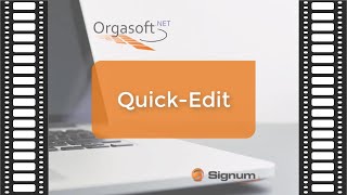 Quick Edit  Tutorial  Warenwirtschaftssystem OrgasoftNET [upl. by Nezam]