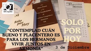 Reflexión Diaria COMEDORES COMPULSIVOS 3 de Diciembre [upl. by Crofoot]