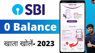 SBI Account Opening Online Zero Balance 2023 [upl. by Giglio991]