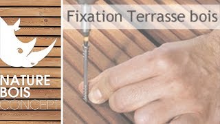 Fixations pour terrasse en bois [upl. by Tena]