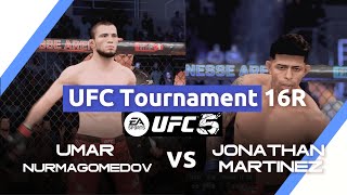 UFC 토너먼트 우마르 누르마고메도프 VS 조나단 마르티네즈  밴텀급 16강 [upl. by Steele]