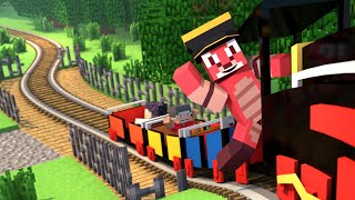 Minecraft  REALISTIC TRAINS IN MINECRAFT Rails of War Mod Showcase Real Life Trains [upl. by Ahseiym]