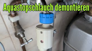 Aquastop ausbauen Aquastopschlauch demontieren anschrauben Waschmaschine amp Spülmaschine [upl. by Nirraj]