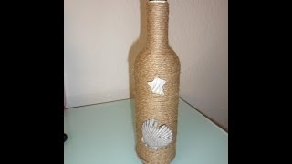 DIY Geschenke verpacken Weinflasche Deko [upl. by Udella]