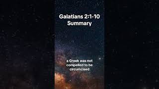 Galatians 2110 Summary galatians biblestudy biblesummary galatians2 [upl. by Aniez494]