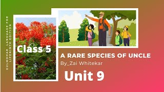 Class 5 Gulmohar English Literature Chapter 9 A Rare Species of Uncle [upl. by Eduardo396]