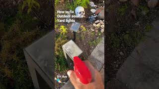 How to fix outdoor solar LED yard lights panels EZ Fixes for DIY [upl. by Osmen]