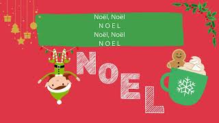 Canon de Noël  Chansons de Noël 🎄pour enfants  Paroles et illustrations [upl. by Brnaby984]