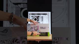 The ALL WHITE ROG Strix RTX 4090 Unboxing and Installation [upl. by Mohl]