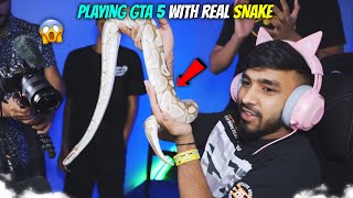 TECHNO GAMERZ PLAYING GTA 5 WITH SNAKE 🐍  TECHNO GAMERZ GTA 5 145  TECHNO GAMERZ [upl. by Reinhard]