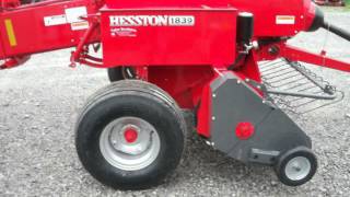 MASSEY FERGUSON MF 1839 BALER W HYD PICK UP AND TENSIONER [upl. by Echikson]