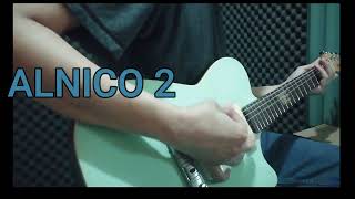 Alnico V vs Alnico II vs Ceramic  heavy gain  p90 pickup [upl. by Ennairod991]