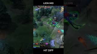 lion mid hit diff dota2shorts lion [upl. by Adnuhser]