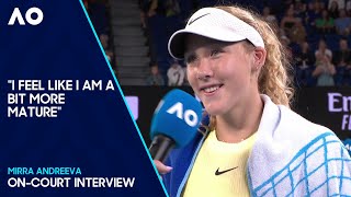 Mirra Andreeva v Bernarda Pera Highlights  Australian Open 2024 First Round [upl. by Anifares]