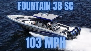 FASTEST CENTER CONSOLE ON THE PLANET IN ITS CLASS  2022 Fountain 38 SC Quad Mercury 450R [upl. by Joly]