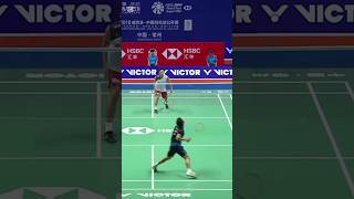 Best rally from momota badminton badmintongirlsdoitbest badmintonlovers badmintonhighlights [upl. by Ardnosac154]