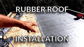 Installing the RoofKit EPDM Rubber Roof [upl. by Ahgiel]