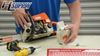 How to Replace a Starter Rope on a Stihl ChainsawThe Easy Way by Bobby [upl. by Icart]