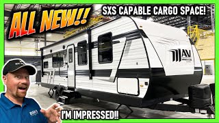 NEW SERIES from Grand Design 2023 MAV Toy Hauler Travel Trailers • 27MAV Model [upl. by Yelyab539]