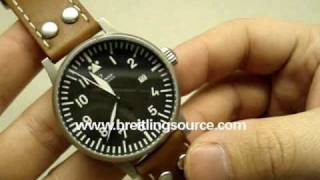 Laco Flieger Swiss ETA 2824 Automatic Pilot Watch [upl. by Tekcirk]