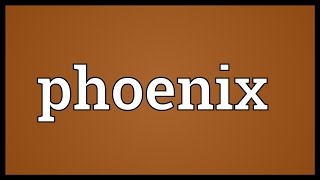 Phoenix Meaning [upl. by Norvall]