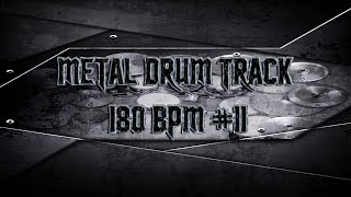 Modern Metal Drum Track 180 BPM HQHD  Preset 20 [upl. by Pavior]