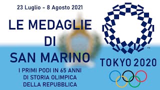 Le medaglie di San Marino alle Olimpiadi di Tokyo 2020 [upl. by Anilejna]