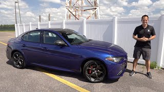 Is the updated 2020 Alfa Romeo Giulia the almost PERFECT luxury sport sedan [upl. by Barbur]