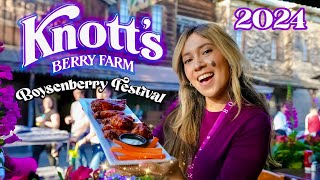 Knotts Boysenberry Festival Foodie Guide 2024 [upl. by Ylatan]