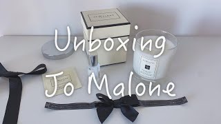 Unboxing Jo Malone Candle  Cologne [upl. by Chemosh]