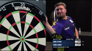 WHAT A GAME Chris Dobey vs Luke Littler  Players Championship 25 2024 🎯 [upl. by Ennaira348]