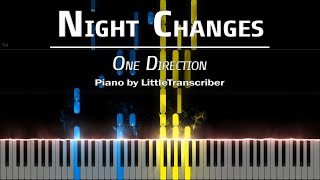 One Direction  Night Changes Piano Cover Tutorial by LittleTranscriber [upl. by Nilatak]