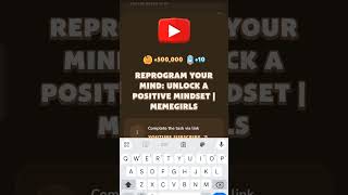 ReProgram Your Mind UnLock A Positive Mindset  MemeGirls  MemeFi Code [upl. by Damle]