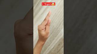 I have 2 fingers challenge hand challenge shortsfeed [upl. by Ileak]