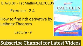 Questions based on Leibnizs TheoremFind nth derivative of product of two functionsExercise24 [upl. by Dent]