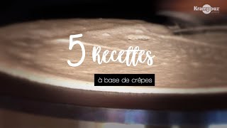 5 recettes faciles à base de crêpes [upl. by Ynelram534]