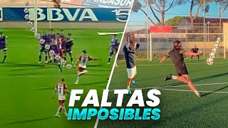 ⚽️IMITANDO FALTAS IMPOSIBLES con GOMEZNAWER  Pedro Benito [upl. by Arodaeht]