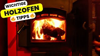 Scheitholz Holzofen Tipps  Anzünden ohne Qualm Reinigung Luftzüge  18KW Viessmann Longola [upl. by Odlonra]